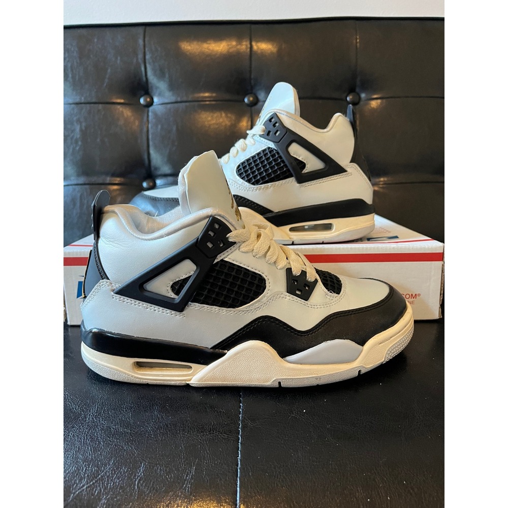 Air Jordan 4 Retro GS Platinum‎ Gold